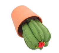 MUELODSIC Coussin à Épingles Cactus en Pot Plastique Olive Vert Étui à Aiguilles à Coudre pour Quilting et Patchwork Porte-Épingles Décoratif pour Amateurs de Bricolage Rangement