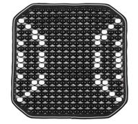 MUELODSIC Coussin Rafraîchissant Pour Siège Auto à Perles En Matière Naturelle Noire, Ventilation Intégrée, Protection Respirante Pour Voiture, Suv Et Camion, Usage Automobile Quotidien