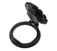 MUELODSIC Couvercle Bouton Démarrage Voiture Alliage de Zinc Protection Rayures avec Lumineuse Anneau Décoratif pour Interrupteur Allumage Accessoire Intérieur Noir Mat