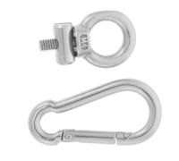 MUELODSIC Crochet Mousqueton Acier Inoxydable à Ressort pour Camping-Car Stoppeur de Rail de Store Robuste Clip pour Fixation Lumière Auvent Résistance Élevée Léger et Facile à Installer