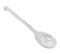 MUELODSIC Cuillère de Service Inox Perforée avec Crochet Cuillère à Fentes Résistante pour Buffet et Cuisine Professionnelle Ustensile pour Servir Pâtes Salades et Plats Sauce