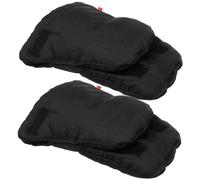 MUELODSIC de Poussette Isolants Coupe-Vent Hiver Mitaines Chauffantes Détachables pour Parents Accessoire Pratique et Confortable pour Guidon de Poussette