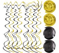 MUELODSIC Décorations Suspendues Spirale 24 Pcs pour Plafond, Pendentifs Tourbillon pour Mariage, Shower et Fête d'anniversaire, Accessoires Décoratifs Polyvalents pour Événements