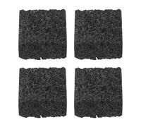 MUELODSIC Diffuseur D'huiles Essentielles Portable en Pierre Volcanique Noire 4 Pcs 4x4x2 Cm - Pierre de Diffusion Passive pour Aromathérapie, Décoration Maison, Bureau, Voiture et