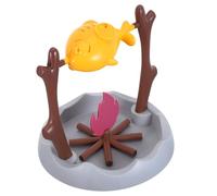 MUELODSIC Distributeur de Friandises pour Chat Jouet Interactif Rotatif Thème Feu de Bois Sorties Nourriture