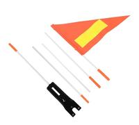 MUELODSIC Drapeau de Sécurité Orange Réfléchissant pour Chariots de Golf et Fauteuils Roulants Imperméable Haute Visibilité avec Mât et Fixation Drapeau Vélo Portable et Facile à Installer