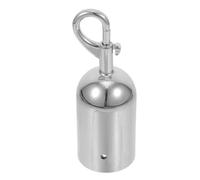 MUELODSIC Embout de Corde avec Crochet P Grand Format 42 X 12,5 Cm en Acier Inoxydable Argenté, Butée D'extrémité pour Barrières de Sécurité, Accessoires de Cordon pour Contrôle de Foule