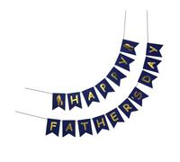 MUELODSIC Ensemble de Bannières en Papier pour Fête des Pères Ornements Suspendus Décoratifs Fournitures pour Fête Décoration Murale Maison Accessoire Photo Familiale