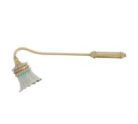 MUELODSIC Éteignoir à Bougie Décoratif Vintage en Métal Émaillé Strass, Outil Portable à Long Manche pour Éteindre Mèches de Bougies, Accessoire Maison pour Ambiance Parfumée, Usage