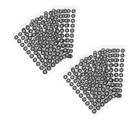 MUELODSIC Feuilles de Marqueurs Réfléchissants 3D pour Capture de Mouvement, Points de Repère de Numérisation Industriels et Animation, Diamètre 6mm-10mm, 10 Feuilles Autocollantes, Usage