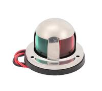 MUELODSIC Feux de Navigation LED pour Bateau Marin Feu de Rouge et Vert Intégré Boîtier en Acier Inoxydable Étanche 12V Accessoires de Bateau pour Sécurité Nocturne et Navigation Côtière
