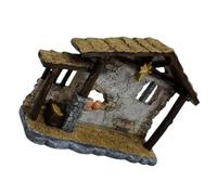 MUELODSIC Figurine Nativité Résine Décoration Noël Religieuse Ornement Tabletop pour Présent Festif et Décor Intérieur