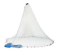 MUELODSIC Filet de Pêche à Lancer Monofilament sans Anneau Grand Épervier en Acier 300G Filet de Pêche Traditionnel pour Eau Douce et Salée Portable et Résistant