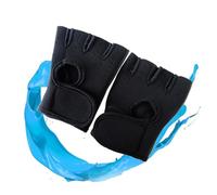 MUELODSIC Gants de Cyclisme été Demi Doigts Antidérapants Respirants Protection Ajustable pour Musculation et Fitness Noir