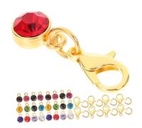 MUELODSIC Gemstone Charm Pendants Set DIY Bracelet And Earring Alloy Pendant Birthstone Crystal Charms For Handmade Jewelry