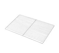 MUELODSIC Grille de Barbecue en Acier Inoxydable, Panier Barbecue Multifonction, 45 x 30 cm, Acier Inoxydable, pour Barbecue extérieur