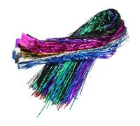 MUELODSIC Guirlande de Noël Aluminium Décoration Guirlande Scintillante pour Sapin Franges Légères Multicolores pour Fête DIY Décorations Festives Hiver pour Maison et Bureau