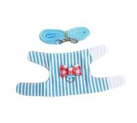 MUELODSIC Harnais pour Lapin avec Nœud Décoratif Et Corde De Traction pour Marches Accessoire pour Animaux De Compagnie