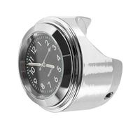 MUELODSIC Horloge de Guidon Étanche et Poussière avec Thermomètre Intégré Précis Aluminium pour Tableau de Bord Design Minimaliste Adapté à Tous Types de