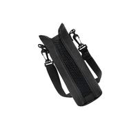 MUELODSIC Housse pour Bouteille Oxford Épaisse avec Sangle Réglable Étui Isolant pour Gourde Portable de Transport pour Bureau Camping et Voyage Noir