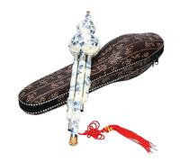 MUELODSIC Instrument Hulusi Porcelaine Synthétique Bleue et Blanche Cucurbitacée Chinoise Traditionnelle pour Débutants Design Délicat avec Boîte