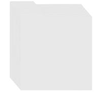 MUELODSIC Intercalaires Pour Disques Vinyle 10 Pièces, Dividers Vinyle, PP Blanc, Onglets Inscriptibles, Pour Organisation Des Fichiers Et Archives