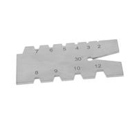 MUELODSIC Jauge de Filetage Acier Inoxydable pour Outils de Mesure de Filets Métalliques Gabarit Angle de Coupe et Précis Accessoire Professionnel pour Travail Du Métal