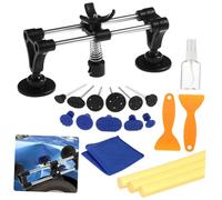 MUELODSIC Kit de Débosselage Voiture avec Extracteur Pont Acier Inoxydable Outil de Réparation de Bosses pour Carrosserie et Surfaces Métalliques Utilisation Maison et Atelier Auto