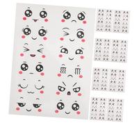 MUELODSIC Kit De DéCoration D'Autocollants Mignons Pour ŒUfs De PâQues 10 Feuilles D'Autocollants Avec Visages DrôLes Pour ActivitéS Manuelles Et DéCorations De Chambre