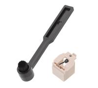 MUELODSIC Kit de Nettoyage pour Platine Vinyle Brosse en Velours et Stylet de Rechange, Accessoires pour Tourne-disques, Entretien Précis du Stylet et Nettoyage Doux des Disques Audio