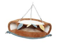 MUELODSIC Lit Suspendu Douillet pour Petits Animaux Hamac Chaud et Confortable pour Hamster et Écureuil Modèle Facile à Installer et Léger Accessoire Hiver pour Cage