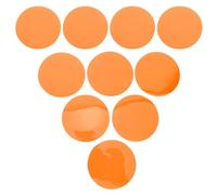 MUELODSIC Lot de 10 Films Correcteurs de Couleur Chaude Auto-adhésifs, Diamètre 10 Cm, Feuilles de Gel Orange pour Éclairage Scénique, Ambiance Chaleureuse, Filtres pour Lampes et