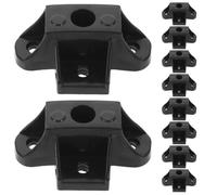 MUELODSIC Lot de 10 Patins de Pot Triangle Noirs Grosse Taille en Matériaux Antidérapants, Supports pour Mijoteuses et Casseroles, Pieds Remplaçables Isolant la Chaleur Cuisine