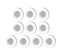 MUELODSIC Lot de 10 Supports Muraux Magnétiques Autocollants pour Télécommande Tv, Support de Rangement Adhésif, Compatible Salon et Chambre, Fixation sans Perçage, Organisateur