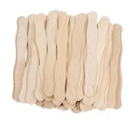 MUELODSIC Lot de 100 Poignées en Bois Naturel 200X25X2 MM pour Éventails DIY Bâtonnets Artisanaux Polyvalents pour Mariage Loisirs Créatifs et Fabrication D’Éventails Portables