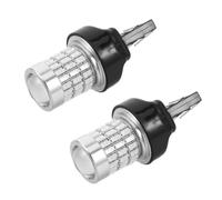 MUELODSIC Lot de 2 Ampoules LED 7443 Rouges pour Feux Stop de Voiture Remplacement D’Ampoule Feu Stop Haute Luminosité Étanches et Économiques Compatibles Camping-Cars et Camions