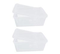 MUELODSIC Lot de 2 Boîtes D’Alimentation Ventilées pour Reptiles et Insectes Conteneurs Transparents Empilables pour Élevage Tortues Lézards Mante Religieuse - Pratique et Compact pour