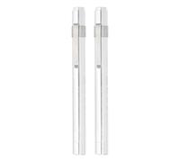 MUELODSIC Lot de 2 Lampes-Stylo Médicales LED Argentées avec Indicateur de Réflexe Pupillaire et Contrôle Buccal Alliage D’Aluminium Compactes et Légères pour Infirmières et Médecins en