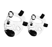 MUELODSIC Lot de 2 Masques de Taekwondo Amovibles pour Garçon et Filles et Adultes, Protection Faciale Légère en Matériaux Haute Densité, Casque D'entraînement pour Arts Martiaux, Boxe