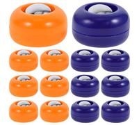 MUELODSIC Lot de 20 Boules de Curling de Bureau en Polypropylène, Mini Jeu de Palets de Table Bleu et Orange, Accessoires Polyvalents pour Jeux de Société D'intérieur et Extérieur