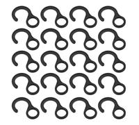 MUELODSIC Lot de 20 Crochets Élastiques en Plastique pour Camping, Design Rond et Forme Point D'interrogation, Emballage Portable, pour Randonnée et Accessoires de Tente