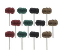 MUELODSIC Lot de 24 Disques de Polissage Abrasifs pour Perceuse Tige 3 MM Brosse Nylon Fibre Mini Roues Rotatives pour Polisseuse Accessoires de Polissage pour Métal et Zones Étroites