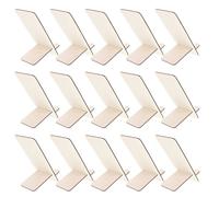 MUELODSIC Lot de 25 Supports pour Téléphone Portable et Tablette en Bois Brut Naturel, Support de Bureau Multifonction, Présent Original pour Anniversaire, Usage Bureau et Voyage,