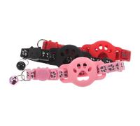 MUELODSIC Lot de 3 Colliers de Repérage Réfléchissants pour Chats et Chiots avec Clochette Intégrée Support de Traceur Compatible avec Dispositif de Localisation Confortables et Visibles