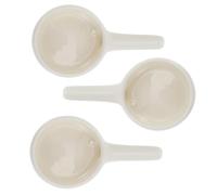 MUELODSIC Lot de 3 Cuillères à Bougie en Céramique Blanche pour Brûleur de Cire et Porte-parfum, Réutilisables et Protectrices pour Créer une Ambiance Chaleureuse