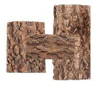 MUELODSIC Lot de 3 Écorces Décoratives pour Terrarium et Aquarium en Matériau Sûr pour Reptiles, Décor Naturel et Décor D'écorce d'arbre pour Habitat Aquatique et Reptiles