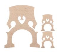 MUELODSIC Lot de 3 Ponts de Violoncelle en Érable 4/4, Pièces de Chevalet en Bois pour Violoncelle, Accessoires de Remplacement pour Instrument de Musique, Adapté à L'usage Professionnel