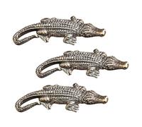 MUELODSIC Lot de 3 Porte-Clés Pendentifs en Laiton Massif Petit Pendentif à Suspendre pour Paquet Décoration DIY Bureau et Accessoires Style Rétro Patiné