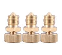 MUELODSIC Lot de 3 Soupapes de Purge D'air en Cuivre 30mpa, Vanne de Purge Automatique Haute Pression pour Compresseur, Accessoire Pompe Haute Pression, Soupape de Sécurité Industrielle
