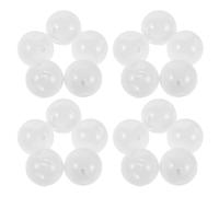 MUELODSIC Lot de 30 Billes Sonores en Plastique Blanc 28 MM pour Jouets de Bébé Inserts de Générateur de Bruit pour Hochets Peluches et Réparation de Jouets Accessoires Sécurisés pour